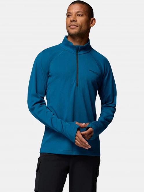 Columbia DriVenture Half Zip férfi polár pulóver kék színben 2