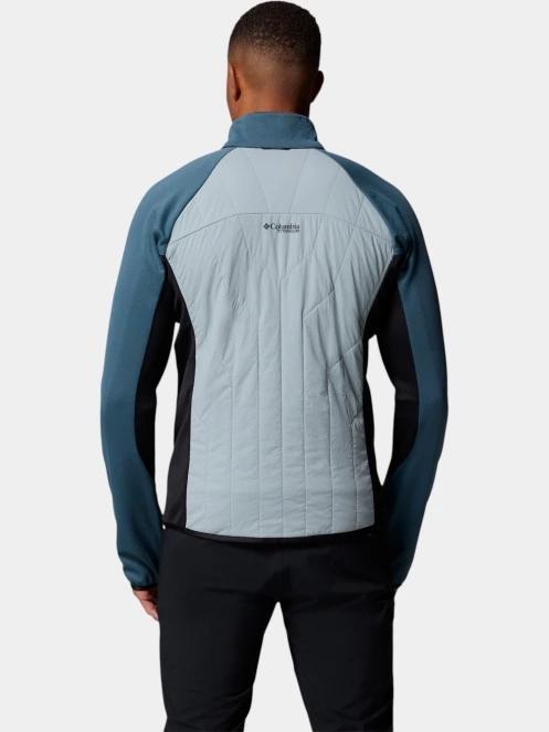 Columbia Arctic Chest Hybrid Full Zip férfi polár pulóver kék színben 4