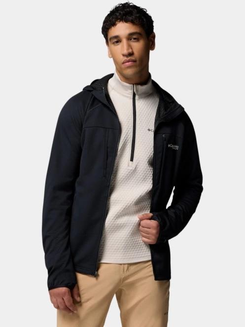 Columbia Arctic Chest Bonded Full Zip  férfi polár pulóver fekete színben 5