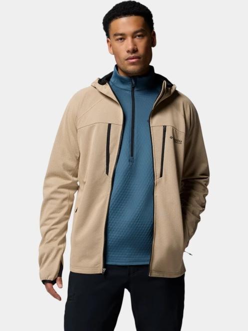 Columbia Arctic Chest Bonded Full Zip  férfi polár pulóver homok színben 5