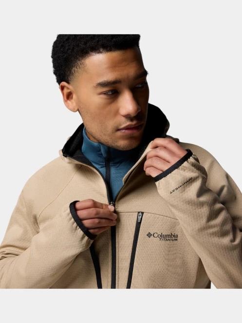 Columbia Arctic Chest Bonded Full Zip  férfi polár pulóver homok színben 7