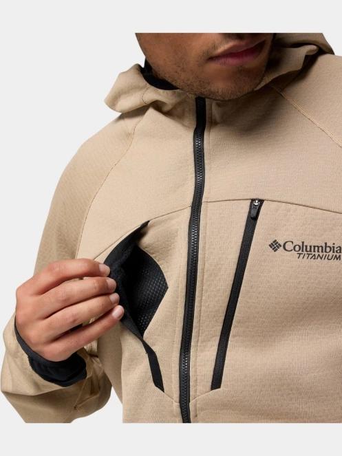 Columbia Arctic Chest Bonded Full Zip  férfi polár pulóver homok színben 9