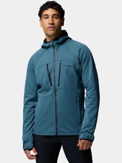 Columbia Arctic Chest Bonded Full Zip  férfi polár pulóver kék színben 2