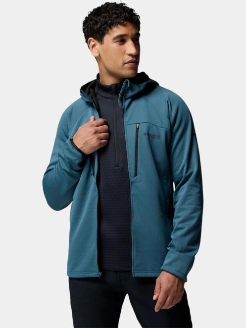 Columbia Arctic Chest Bonded Full Zip  férfi polár pulóver kék színben 5