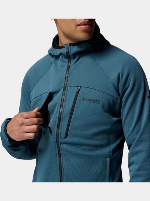 Columbia Arctic Chest Bonded Full Zip  férfi polár pulóver kék színben 9