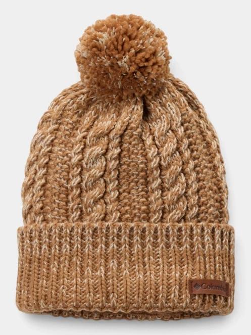 Columbia Cozy Ridge Beanie bojtos sapka barna színben 2