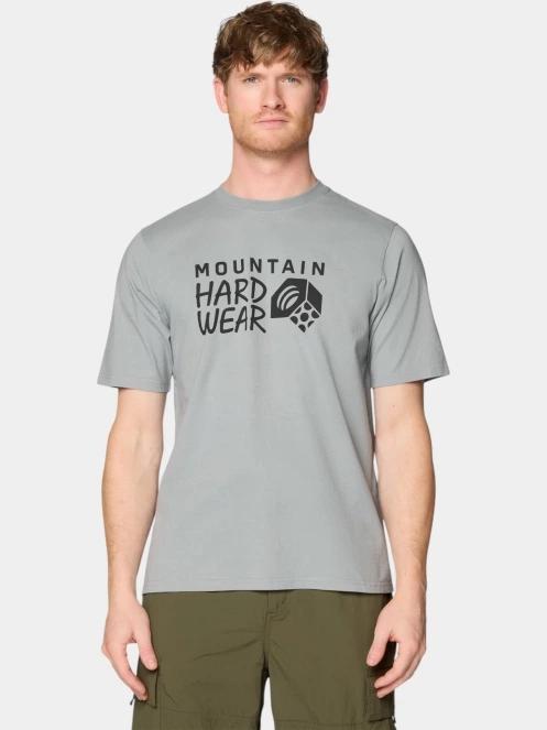 Mountain Hardwear MHW Logo Short Sleeve férfi rövid ujjú póló szürke színben 2