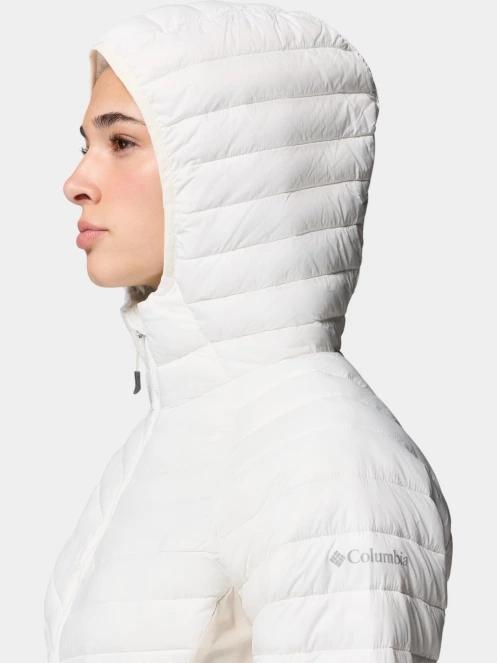 Columbia Powder Pass III Hybrid Hooded Jacket női steppelt átmeneti kabát homok színben 7
