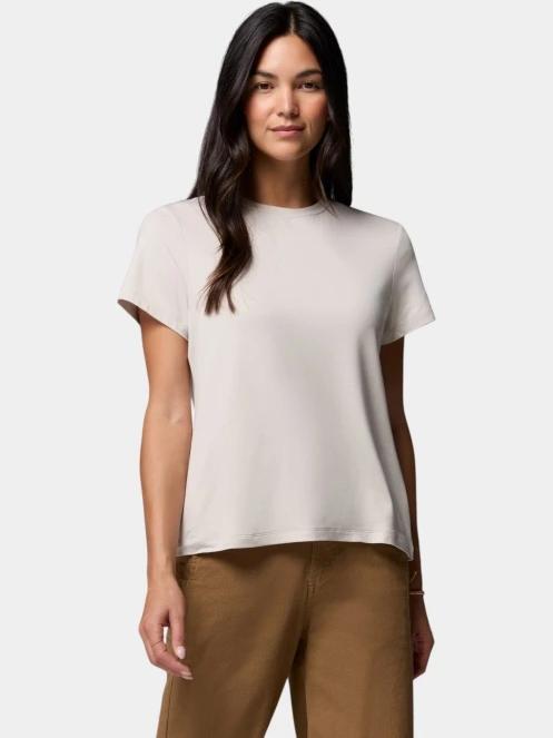 Columbia Parsons Point  Short Sleeve Logo Tee női rövid ujjú sport póló homok színben 2