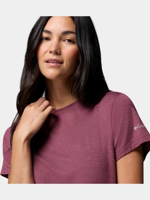 Columbia Parsons Point  Short Sleeve Logo Tee női rövid ujjú sport póló lila színben 6