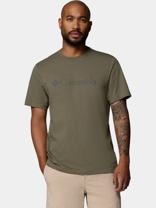 Columbia CSC Basic Logo Tee férfi rövid ujjú póló zöld színben 2