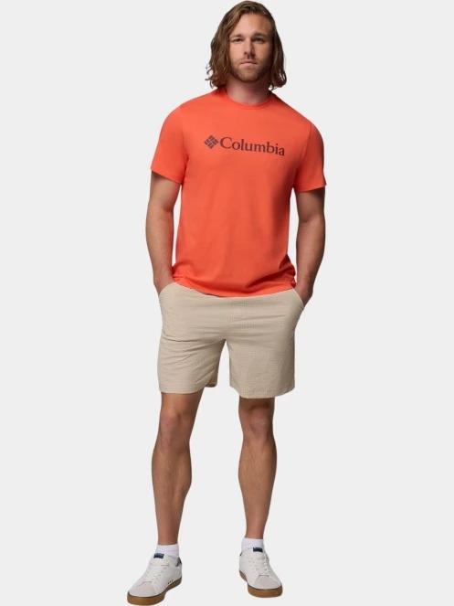 Columbia CSC Basic Logo Tee férfi rövid ujjú póló narancssárga színben 5