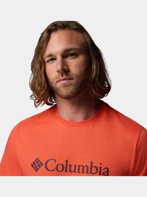 Columbia CSC Basic Logo Tee férfi rövid ujjú póló narancssárga színben 6