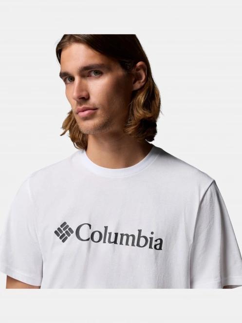 Columbia Csc Basic Logo Tee férfi rövid ujjú póló fehér színben 6