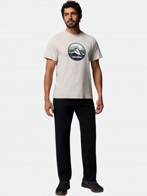 Columbia CSC Seasonal Graphic Tee férfi rövid ujjú póló homok színben 5