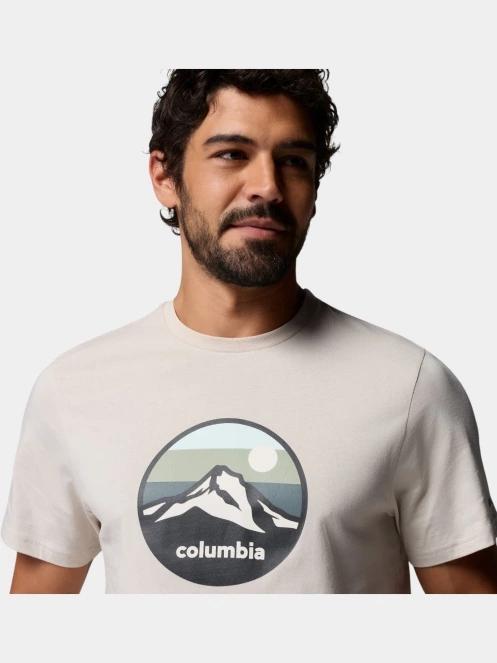 Columbia CSC Seasonal Graphic Tee férfi rövid ujjú póló homok színben 6