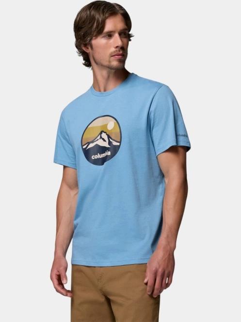 Columbia CSC Seasonal Graphic Tee férfi rövid ujjú póló kék színben 3