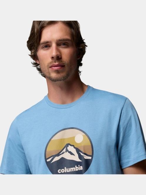 Columbia CSC Seasonal Graphic Tee férfi rövid ujjú póló kék színben 6