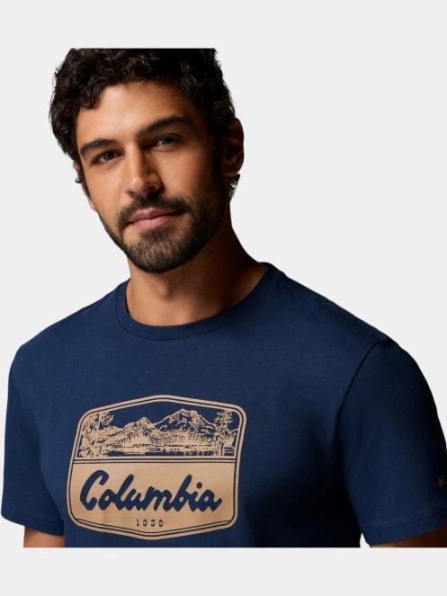 Columbia CSC Seasonal Graphic Tee férfi rövid ujjú póló sötétkék színben 6