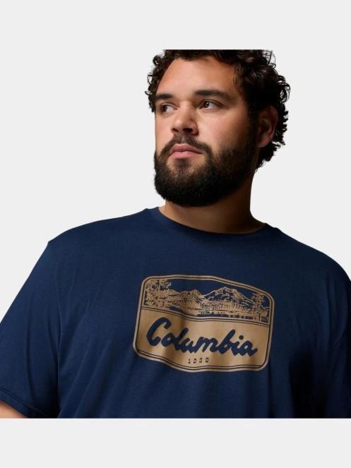 Columbia CSC Seasonal Graphic Tee férfi rövid ujjú póló sötétkék színben 6