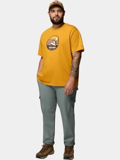 Columbia CSC Seasonal Graphic Tee férfi rövid ujjú póló sárga színben 5