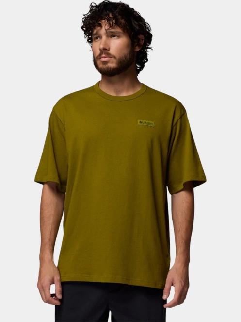 Columbia CSC Heavyweight Iconic Tee férfi rövid ujjú póló zöld színben 2