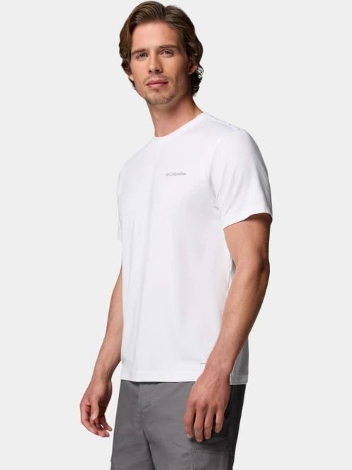 Columbia Parsons Point Short Sleeve Logo Tee férfi rövid ujjú sport póló fehér színben 3