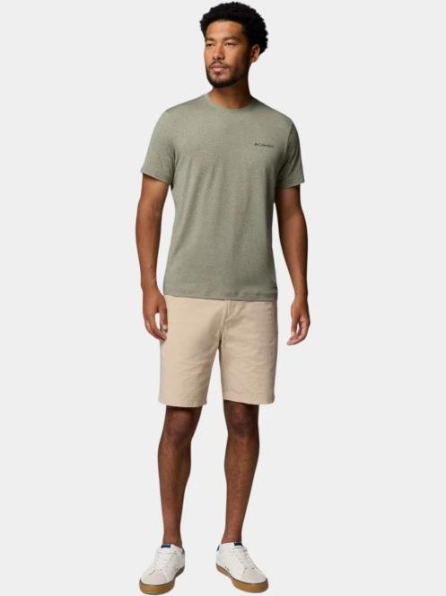 Columbia Parsons Point Short Sleeve Logo Tee férfi rövid ujjú sport póló sötétzöld színben 5