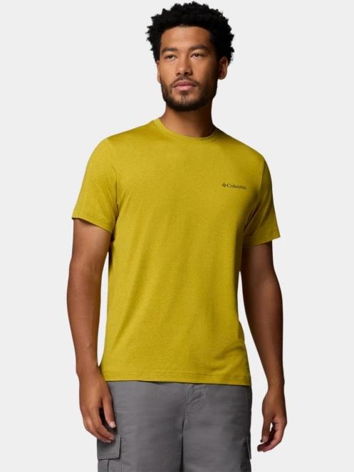 Columbia Parsons Point Short Sleeve Logo Tee férfi rövid ujjú sport póló zöld színben 2