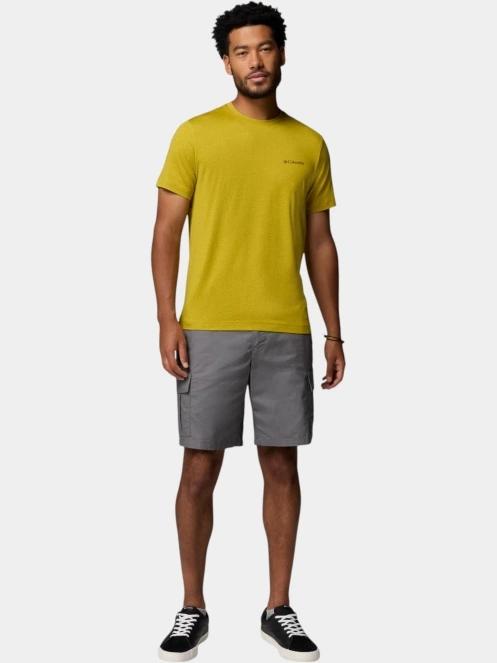 Columbia Parsons Point Short Sleeve Logo Tee férfi rövid ujjú sport póló zöld színben 5