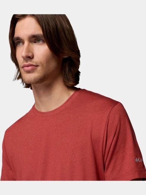 Columbia Parsons Point  Short Sleeve Logo Tee férfi rövid ujjú sport póló piros színben 6