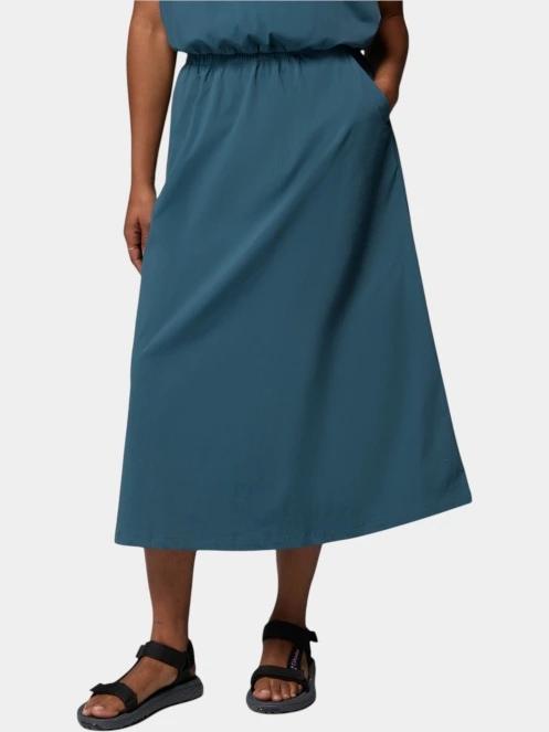 Columbia Chill Creek Long Woven Skirt női maxi szoknya kék színben 2