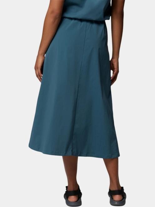 Columbia Chill Creek Long Woven Skirt női maxi szoknya kék színben 4