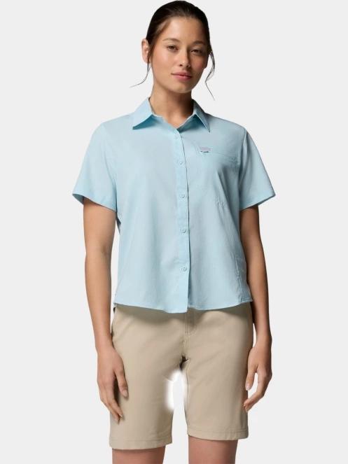 Columbia Silver Ridge Utility II Short Sleeve Shirt női rövid ujjú ing világoskék színben 2