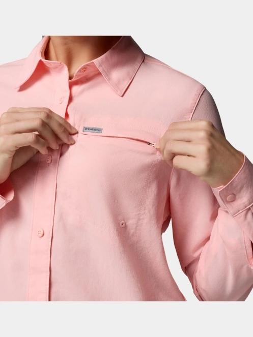 Columbia Silver Ridge Utility II Long Sleeve Shirt női hosszú ujjú ing rózsaszín színben 8