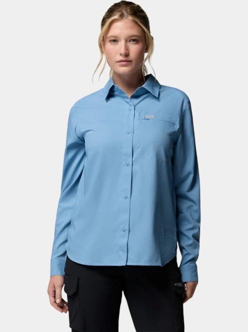 Columbia Silver Ridge Utility II Long Sleeve Shirt női hosszú ujjú ing kék színben 2