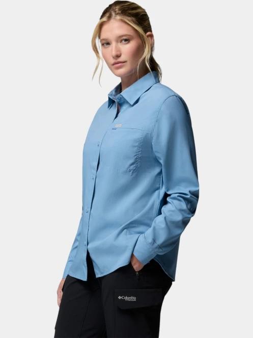 Columbia Silver Ridge Utility II Long Sleeve Shirt női hosszú ujjú ing kék színben 3