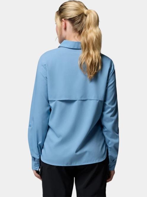 Columbia Silver Ridge Utility II Long Sleeve Shirt női hosszú ujjú ing kék színben 4