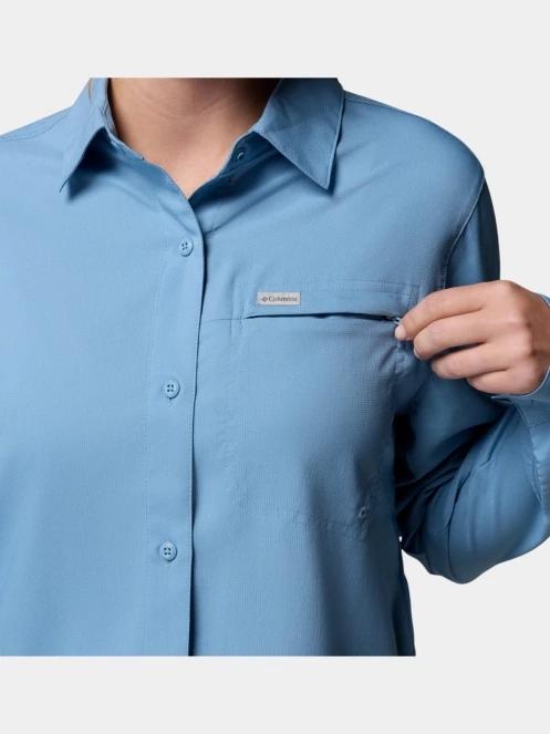 Columbia Silver Ridge Utility II Long Sleeve Shirt női hosszú ujjú ing kék színben 9