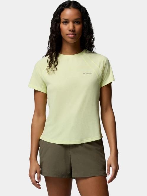 Columbia Stealth Spring Short Sleeve Tee női rövid ujjú sport póló sárga színben 2