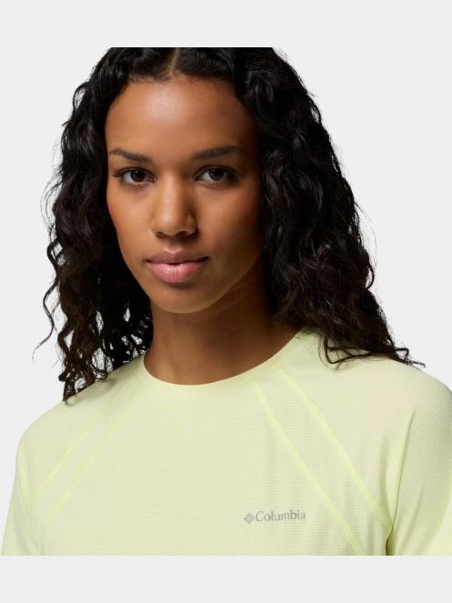 Columbia Stealth Spring Short Sleeve Tee női rövid ujjú sport póló sárga színben 6