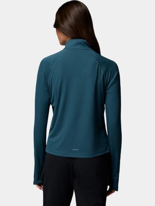 Columbia Stealth Spring Long Sleeve Half Zip Tee női hosszú ujjú sport póló kék színben 4