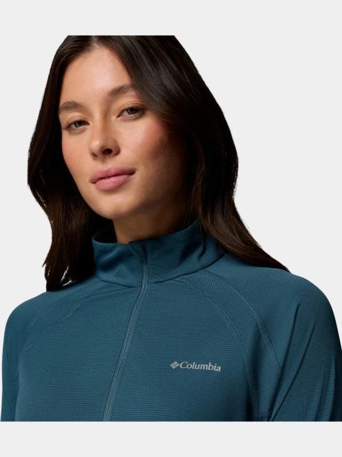 Columbia Stealth Spring Long Sleeve Half Zip Tee női hosszú ujjú sport póló kék színben 7