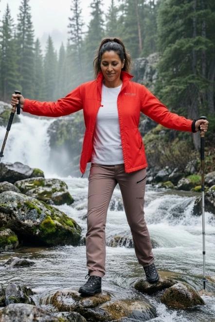 Columbia Cosmiques Pro Nylon Pant női túranadrág szürke színben 10