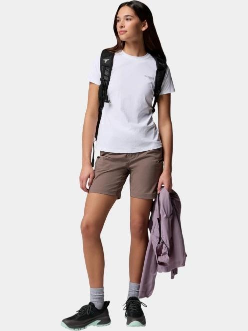 Columbia Diamond Peak Pro Short Sleeve Shirt női rövid ujjú sport póló fehér színben 5