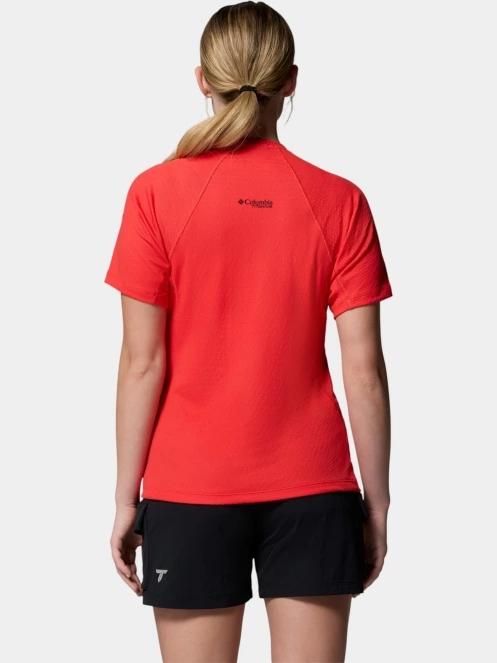 Columbia Driventure Short Sleeve női rövid ujjú sport póló piros színben 4