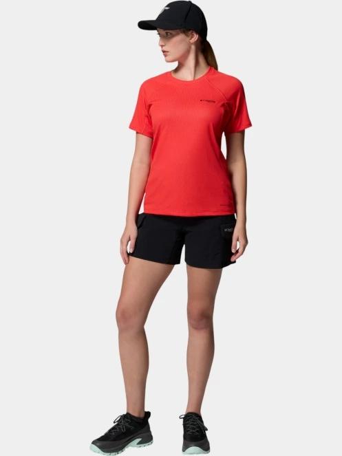Columbia Driventure Short Sleeve női rövid ujjú sport póló piros színben 5