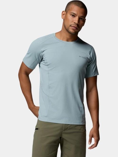 Columbia Diamond Peak Pro Short Sleeve férfi rövid ujjú sport póló világoskék színben 2
