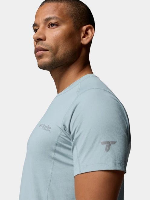 Columbia Diamond Peak Pro Short Sleeve férfi rövid ujjú sport póló világoskék színben 6