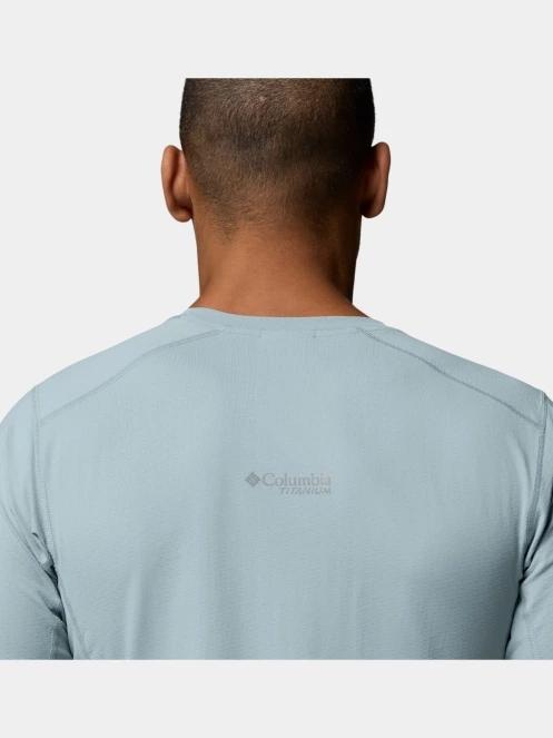 Columbia Diamond Peak Pro Short Sleeve férfi rövid ujjú sport póló világoskék színben 9